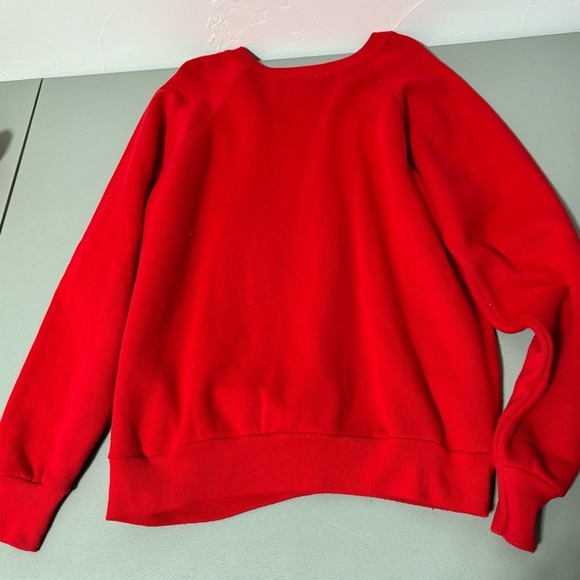 Disney Wear VTG Mickey Mouse Sweatshirt Adult Large Red Made in USA - Picture 5 of 10